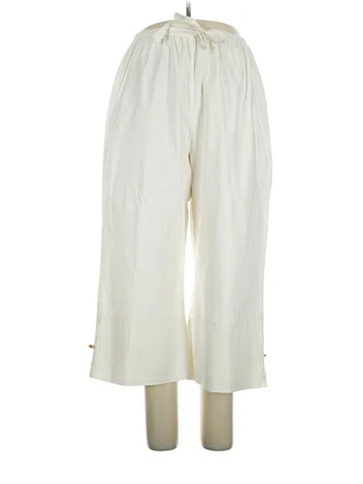 Pre-owned Caroline Rose Casual Pants In Ivory