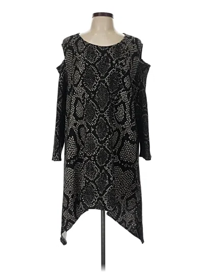 Pre-owned Caroline Rose Cocktail Dress In Black