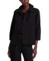 Caroline Rose Comfort Stretch Zip Jacket In Black
