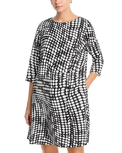 Caroline Rose Easy A Line Dress In Black