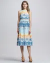 Caroline Rose Julia Lace Dress In Forest