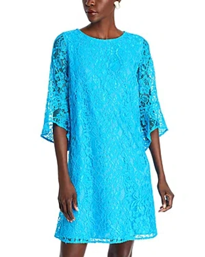 Caroline Rose Julia Lace Dress In Turquoise