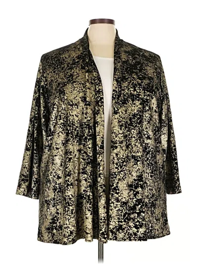 Pre-owned Caroline Rose Kimono In Gold