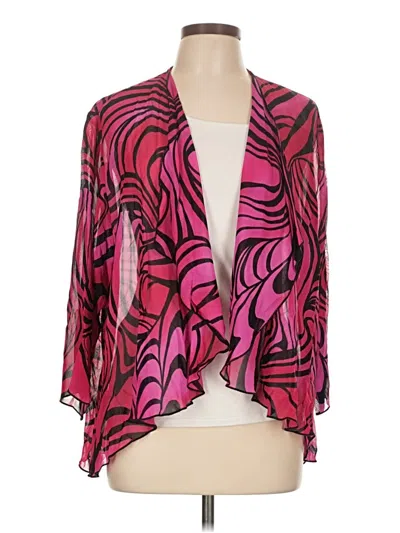 Pre-owned Caroline Rose Kimono In Pink