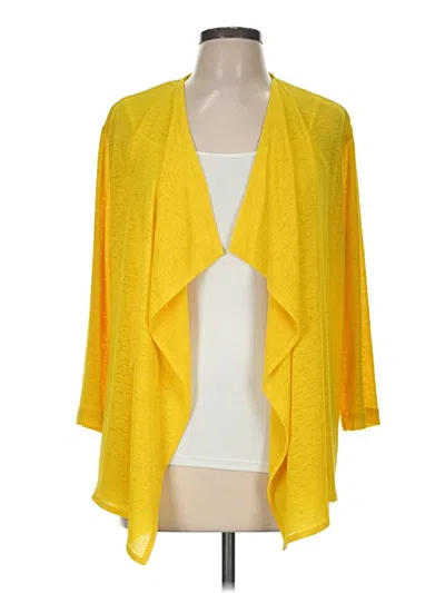 Pre-owned Caroline Rose Kimono In Yellow