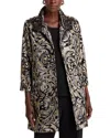 Caroline Rose Metallic Jacquard Statement Jacket In Multi/black