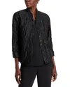 Caroline Rose Shimmer Cloque Boxy Jacket In Black