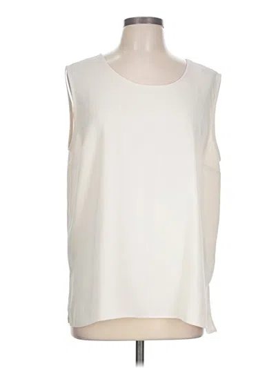 Pre-owned Caroline Rose Sleeveless T-shirt In Ivory