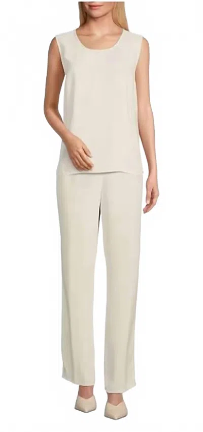 Caroline Rose Straight Pant In Ivory In White