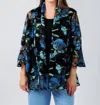 Caroline Rose Women's Bella Embroidered Cardigan In Blue Multi In Multi