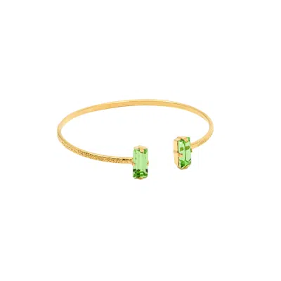 Caroline Svedbom Baguette Bracelet Gold Peridot