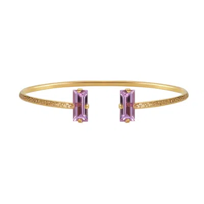Caroline Svedbom Baguette Bracelet Violet