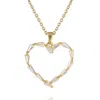 Caroline Svedbom Baguette Heart Necklace Cystal