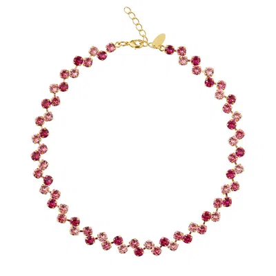 Caroline Svedbom Fiona Necklace Rose Combo