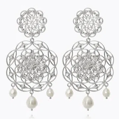 Caroline Svedbom 'gardenia Pearl' Earrings In Metallic