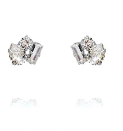 Caroline Svedbom Isa Stud Earrings Crystal Rhodium