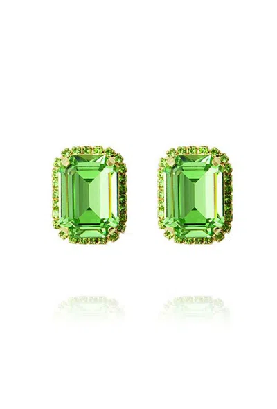 Caroline Svedbom Lydia Cocktail Stud Earrings Peridot