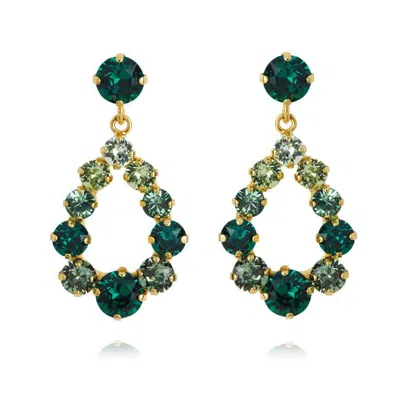 Caroline Svedbom Mini Delia Earrings Emerald