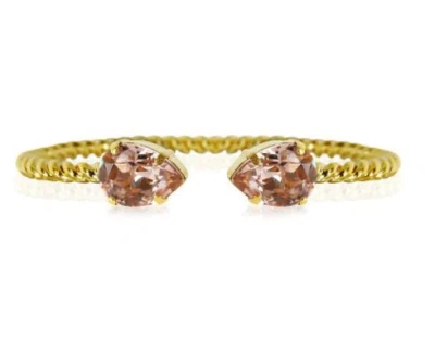 Caroline Svedbom Mini Drop Bracelet Crystal Vintage Rose