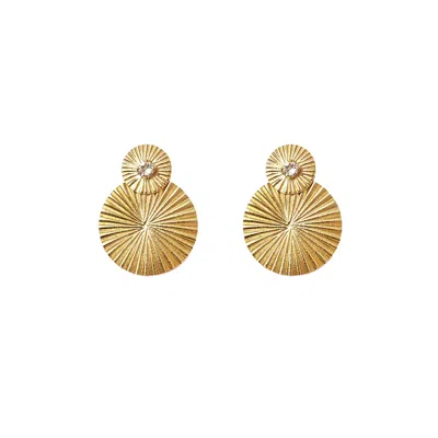 Caroline Svedbom Mini Odessa Earrings Gold Crystal