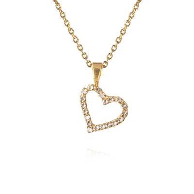 Caroline Svedbom Mini Sweetheart Necklace Crystal