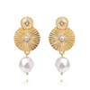 Caroline Svedbom Odessa Pearl Earrings Gold