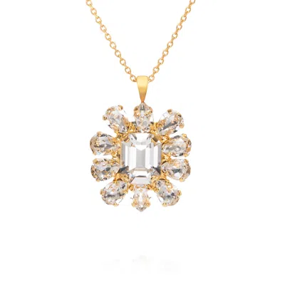 Caroline Svedbom Peony Necklace Crystal
