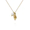 Caroline Svedbom Shell Pearl Gold Necklace