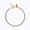 Caroline Svedbom Siri Tennis Bracelet Light Turquoise