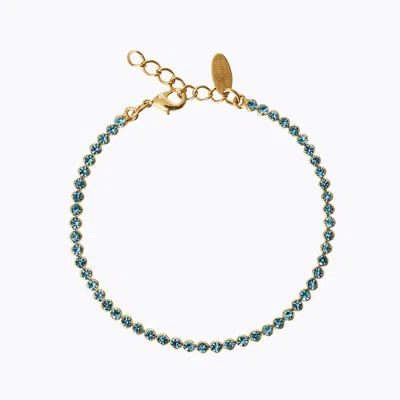 Caroline Svedbom Siri Tennis Bracelet Light Turquoise