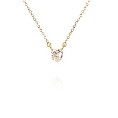 Caroline Svedbom Valentina Heart Necklace Crystal