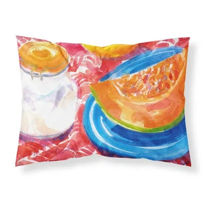 Caroline's Treasures A Slice Of Cantaloupe Pillowcase In Multicolor