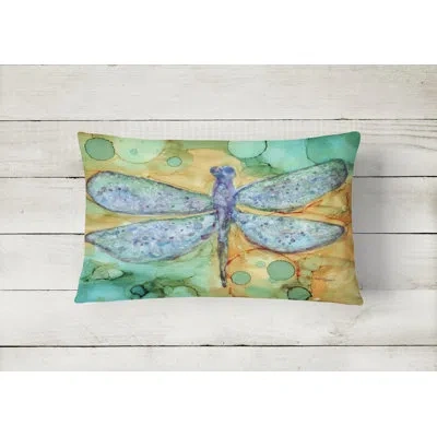 Caroline's Treasures Abstract Dragonfly Fabric Indoor/outdoor Throw Pillow