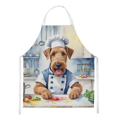 Caroline's Treasures Airedale Terrier The Chef Apron In Multicolor