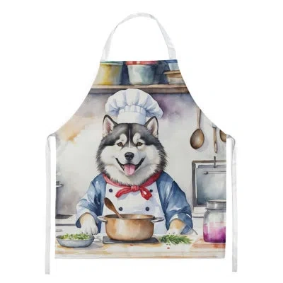 Caroline's Treasures Alaskan Malamute The Chef Apron In Multicolor