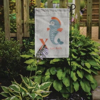 Caroline's Treasures Alphabet X For Xray Fish 2-sided Polyester 15 X 11 In. Garden Flag