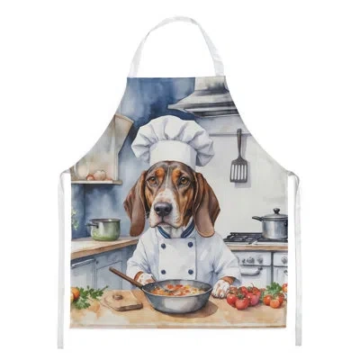 Caroline's Treasures American English Coonhound The Chef Apron In Multicolor