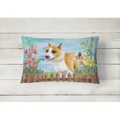 Caroline's Treasures American Staffordshire Spring Indoor/outdoor Throw Pillow
