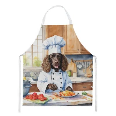 Caroline's Treasures American Water Spaniel The Chef Apron In Multicolor
