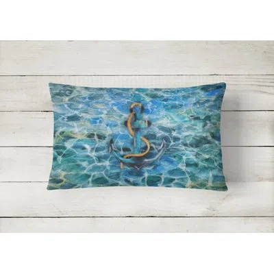 Caroline's Treasures Anchor And Rope Lumbar Pillow