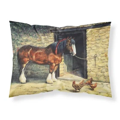 Caroline's Treasures And Chickens Pillowcase In Brown