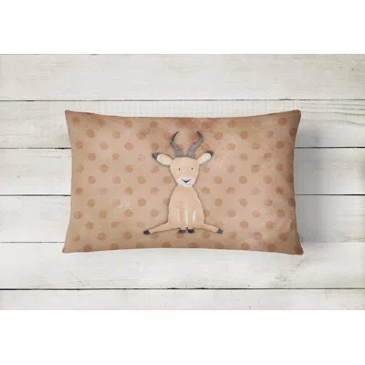 Caroline's Treasures Antelope Watercolor Lumbar Pillow
