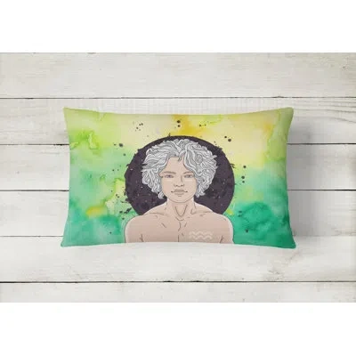 Caroline's Treasures Aquarius Zodiac Sign Lumbar Pillow