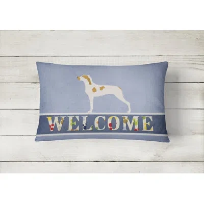 Caroline's Treasures Ariege Pointer Welcome Indoor/outdoor Throw Pillow