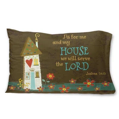 Caroline's Treasures As For Me And My House Pillowcase In Brown