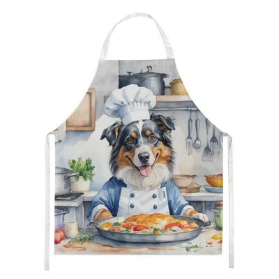 Caroline's Treasures Australian Shepherd The Chef Apron In Multicolor