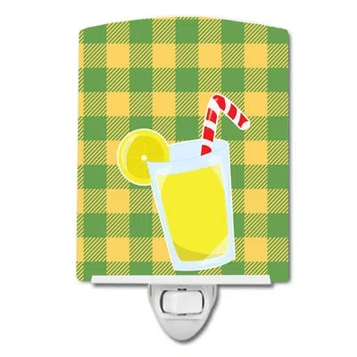 Caroline's Treasures Backyard Bbq Lemonade Ceramic Night Light In Orange