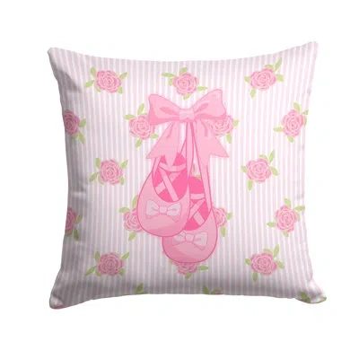 Caroline's Treasures Ballerina Ballet Shoes Indoor/outdoor Throw Pillow