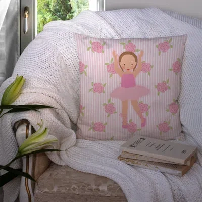 Caroline's Treasures Ballerina Hair Ponytails Indoor/outdoor Throw Pillow