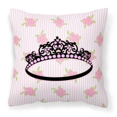 Caroline's Treasures Ballerina Tiara Sparkles Indoor / Outdoor Throw Pillow